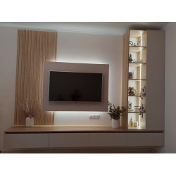 Mobilă living cu iluminare modern  A-91